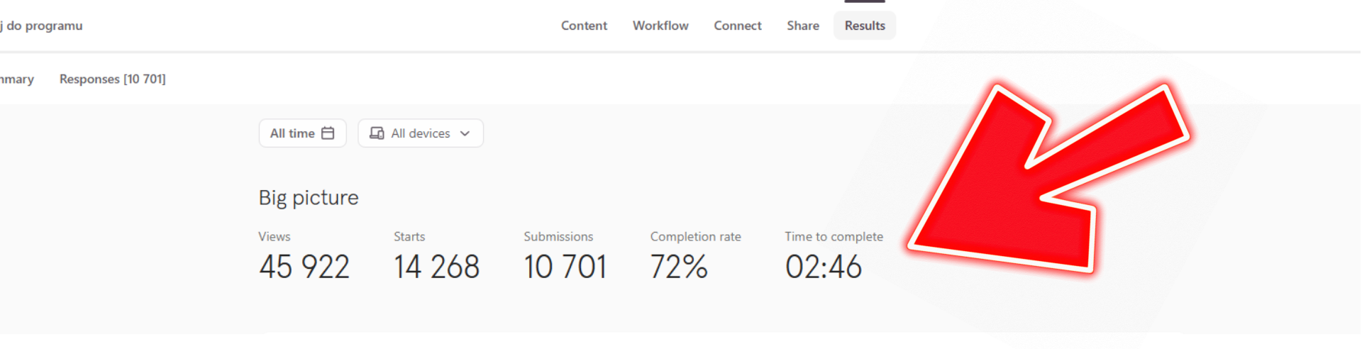 Typeform screenshot
